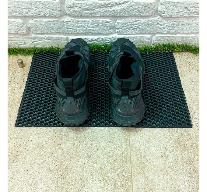 Коврик придверной в прихожую для обуви грязезащитный 50х30 см OSPORT EVA (R-00020)