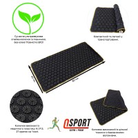 Масажний килимок Аплікатор Кузнєцова (акупунктурний голчастий масажер для спини) OSPORT Lite 80 (apl-009)