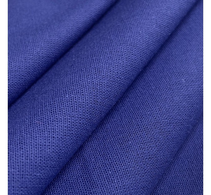 Ткань бязь гладкокрашенная однотонная хлопковая 120/м2 150 см Синий (TK-0029)