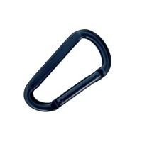 Карабин туристический с пружинной защелкой, стальной тактический быстроразъемный черный 80х45 мм (SP07-3)  Карабин туристический с пружинной защелкой, стальной тактический быстроразъемный черный 80х45 мм (SP07-3)