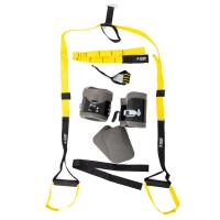 Петли TRX для кроссфита (трх тренажер для фитнеса) + гравитационные ботинки для турника OSPORT Set 53 (n-0083)