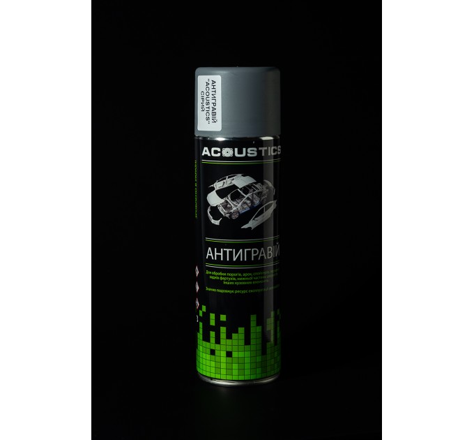 Антигравий для авто (эластичное антикоррозийное покрытие для кузова) ACOUSTICS 500мл аэрозоль (sp-0094)