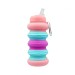 Спортивна складна пляшка для води з карабіном, пляшечка для спорту та тренувань 550мл OSPORT (MS 4953)