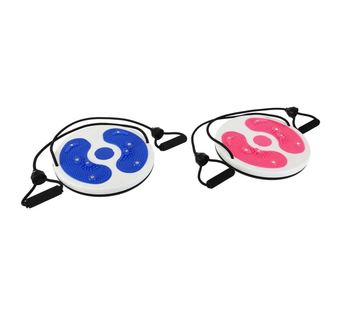 Диск здоровья Грация массажный с эспандерами (тренажер для талии, позвоночника, пресса) OSPORT (MS 4977)