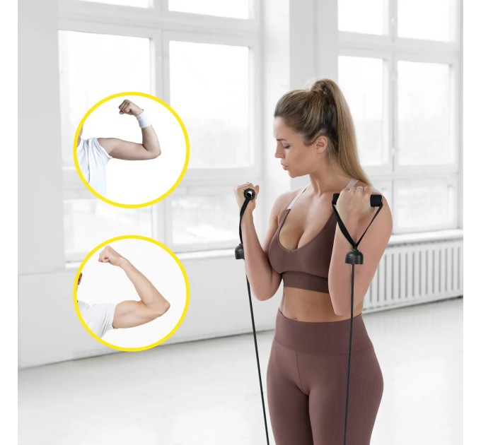 Диск здоровья Грация массажный с эспандерами (тренажер для талии, позвоночника, пресса) OSPORT (MS 4977)