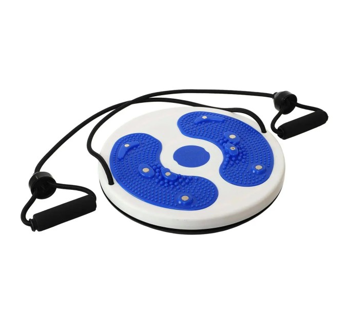 Диск здоровья Грация массажный с эспандерами (тренажер для талии, позвоночника, пресса) OSPORT (MS 4977)