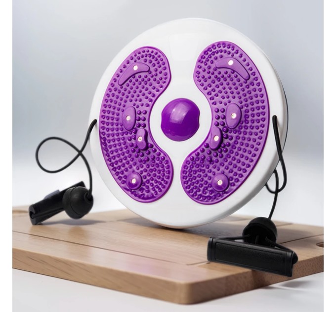 Диск здоровья Грация массажный с эспандерами (тренажер для талии, позвоночника, пресса) OSPORT (MS 4977)