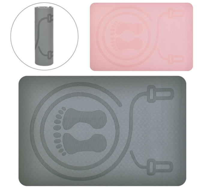 Коврик мат для прыжков на скакалке, каремат спортивный для фитнеса и спорта TPE 10мм OSPORT (MS 4587-10)