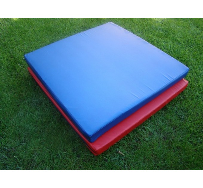 Мат гимнастический спортивный в чехле из кожвинила OSPORT 1м х 1м толщина 10см (FI-0013)