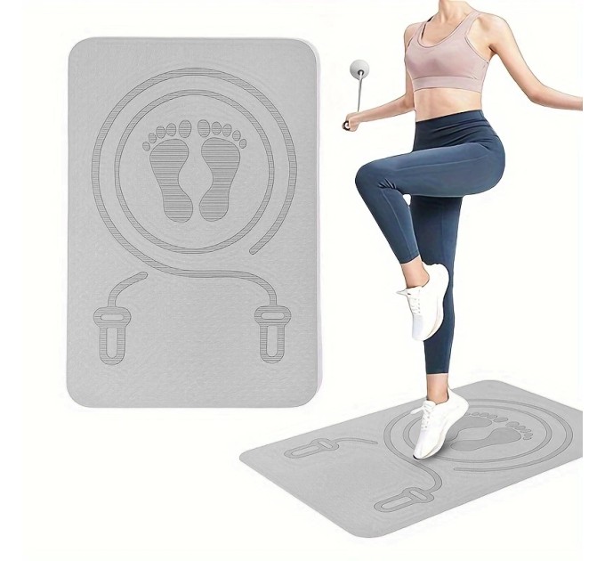 Коврик мат для прыжков на скакалке, каремат спортивный для фитнеса и спорта TPE 10мм OSPORT (MS 4587-10)