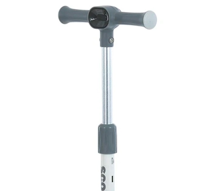 Самокат трехколесный детский (подростковый) с ПУ колесам, подсветкой музыкой и фарой OSPORT (JR3-135-GR)