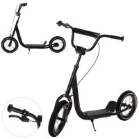 Самокат двоколісний дитячий (підлітковий) з надувними колесами та ручним гальмом OSPORT (SR 2-046-B)