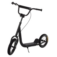 Самокат двоколісний дитячий (підлітковий) з надувними колесами та ручним гальмом OSPORT (SR 2-046-B)