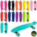 Скейт (скейтборд) дитячий пластиковий, пенні борд 56x14см колеса з ПУ з підсвічуванням OSPORT (МS 0848-9)