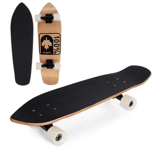 Скейт (скейтборд) дитячий дерев'яний для трюків 71x15см колеса з ПВХ OSPORT (MS 3402)