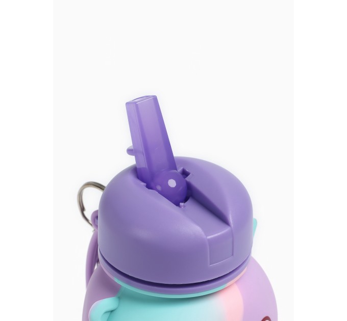 Спортивная складная бутылка для воды с карабином, бутылочка для спорта и тренировок 550мл OSPORT (MS 4954)