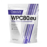 Концентрат сироватково-білковий протеїн WPC80.eu порошок 2.27кг OstroVit (08401-07)