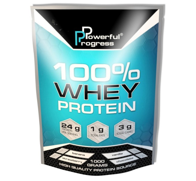 Сывороточный протеин 100% белка порошок 1кг Powerful Progress (06771-01)