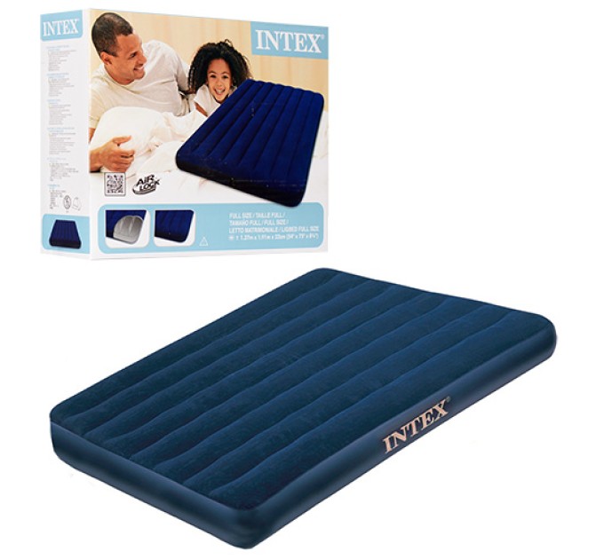 Матрац-ліжко надувний пляжний для відпочинку та будинку Intex (68758)