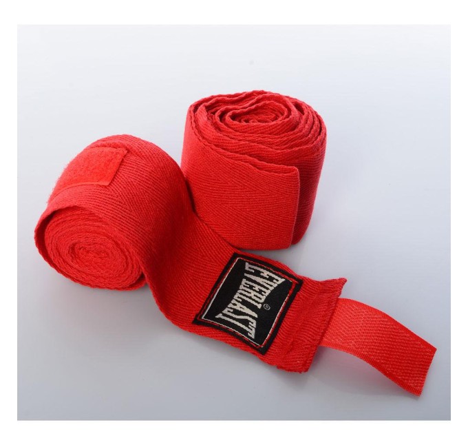 Бінти боксерські для боксу (захист на зап'ясті) на руки для спорту та єдиноборств 2шт 2.5м Everlast (MS 1216-1)