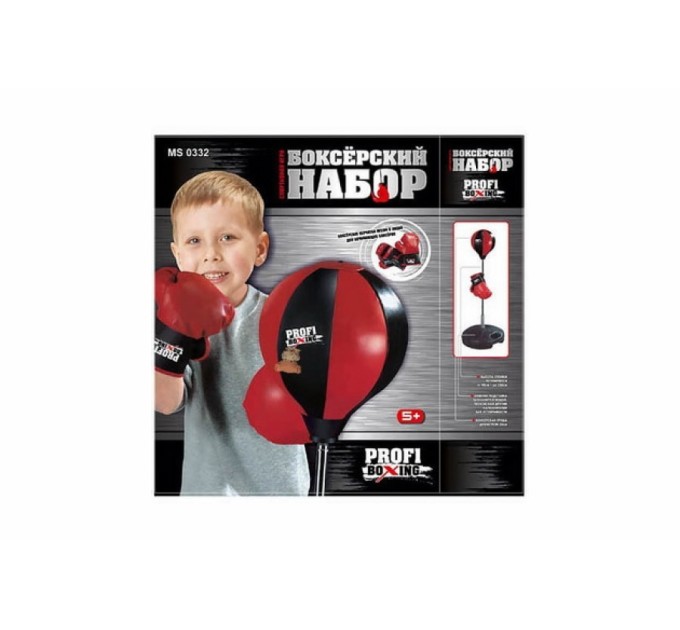 Детский боксерский набор на стойке (груша напольная с перчатками для детей) MS0332