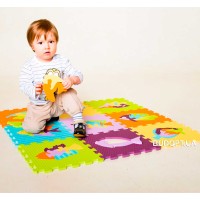 Детский игровой развивающий коврик-пазл (мозаика головоломка) OSPORT 10шт (M-0377)