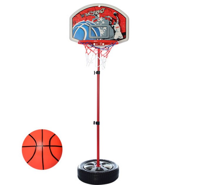 Дитяче баскетбольне кільце на стійці 35х120 см Kings Sport (M 2927)