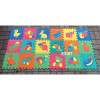 Детский игровой развивающий коврик-пазл (мозаика головоломка) OSPORT 10шт (M 0376)