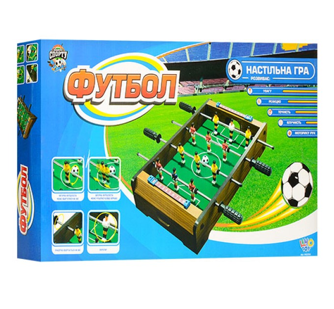 Настольный футбол детский на штангах деревянный 53х30.5х6см Limo Toy (HG 235AN)