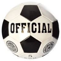 Мяч футбольный (для футбола) 4-х слойный кожа PU Profi Official (EN-3226)