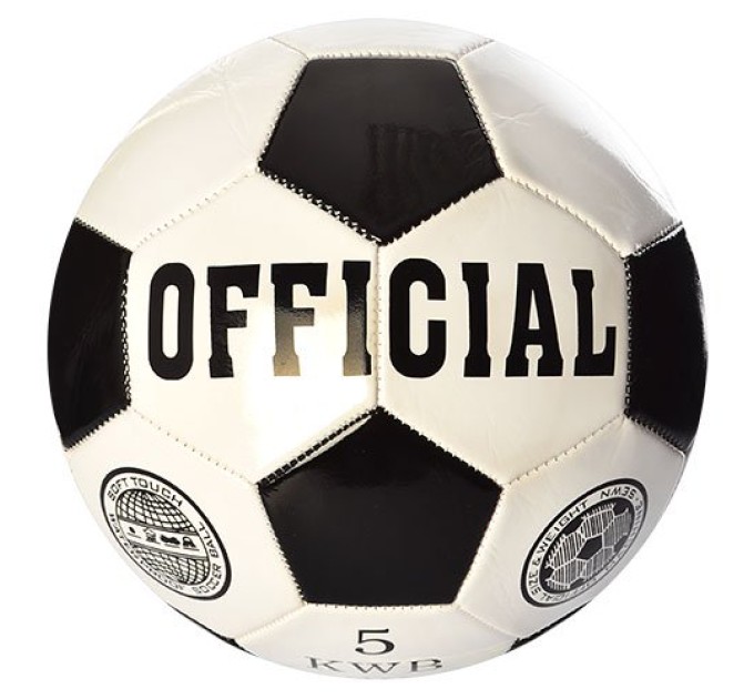 Мяч футбольный (для футбола) 4-х слойный кожа PU Profi Official (EN-3226)