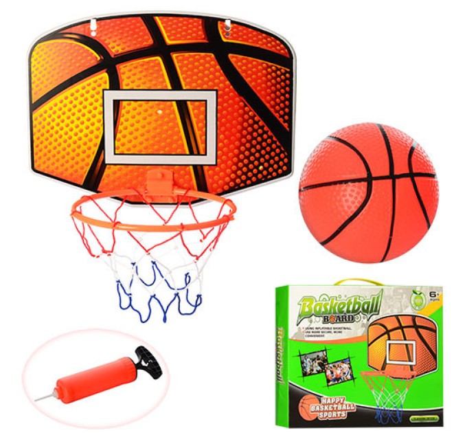 Набор для баскетбола с мячом, щитком и насосом Profi (M 2984)
