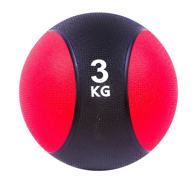 Медбол (медицинский мяч) для кроссфита резиновый 3кг Profi (MS 1501)