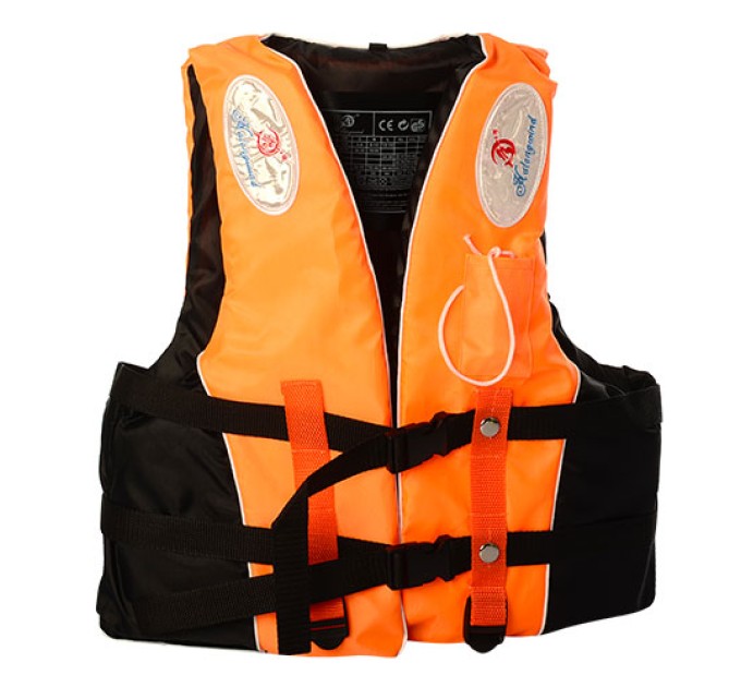Дитячий надувний рятувальний жилет пляжний для плавання на застібках зі свистком Profi (D25728)