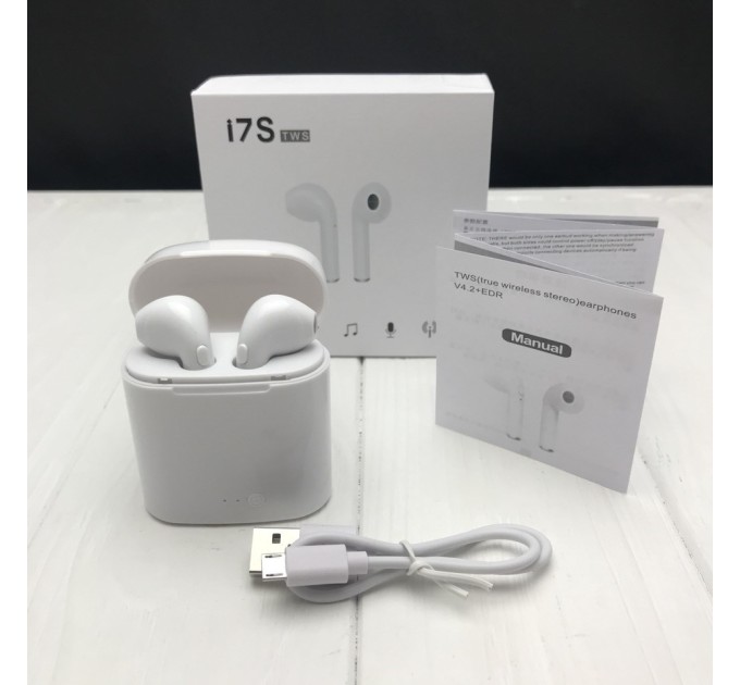 Бездротові навушники I7S TWS із блоком для навушників (MK 2695)