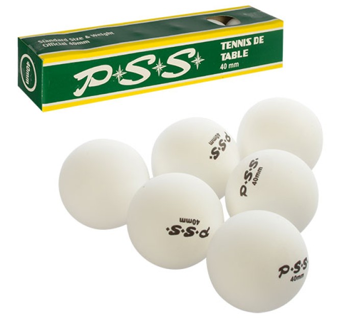 Мячи для настольного тенниса 6шт. Profi (MS 0449)