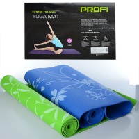 Коврик (каремат) для йоги и фитнеса ПВХ с принтом 173х61х0.4см FitUp Profi (MS 1496) Коврик (каремат) для йоги и фитнеса ПВХ с принтом 173х61х0.4см FitUp Profi (MS 1496)