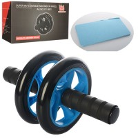 Тренажер колесо для м'язів преса з килимком Profi (MS 0874)