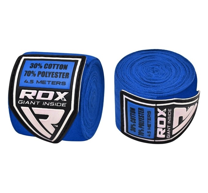 Бинты боксерские RDX Fibra Blue 4.5m