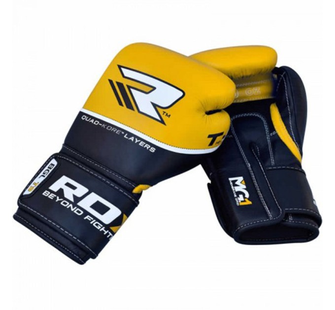 Боксерские перчатки RDX Quad Kore Yellow