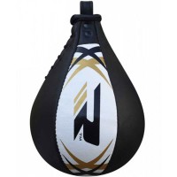 Пневмогруша боксерська RDX Leather без кріплення White/Black Пневмогруша боксерська RDX Leather без кріплення White/Black