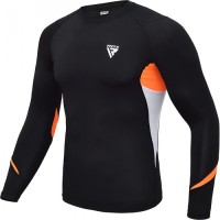 Рашгард с длинным рукавом RDX Lycra Orange 40245