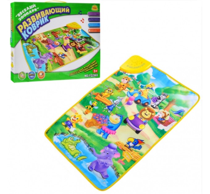 Детский игровой развивающий коврик OSPORT Веселый зоопарк (YQ 2969)