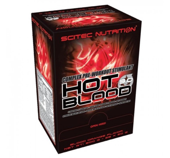Энергетический напиток порошок 300г Scitec Nutrition Hot Blood 3.0 (06045-02)