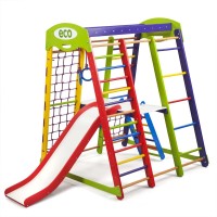 Детский спортивный комплекс 132х124х150см SportBaby (Акварелька Plus 3)