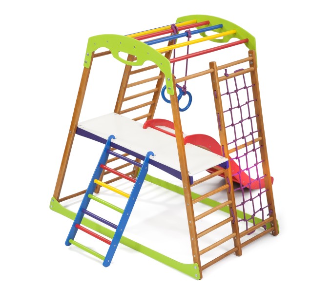 Детский спортивный комплекс 132х85х130см SportBaby (BabyWood Plus 2)