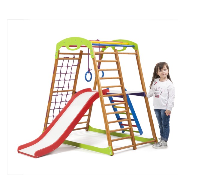Детский спортивный комплекс 132х85х130см SportBaby (BabyWood Plus 2)