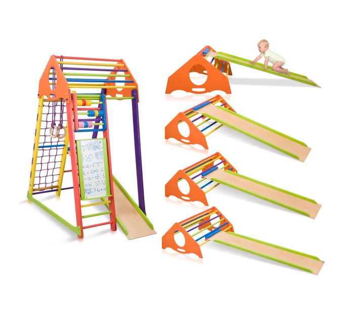 Детский спортивный комплекс 132х85х170см SportBaby (BambinoWood Color)