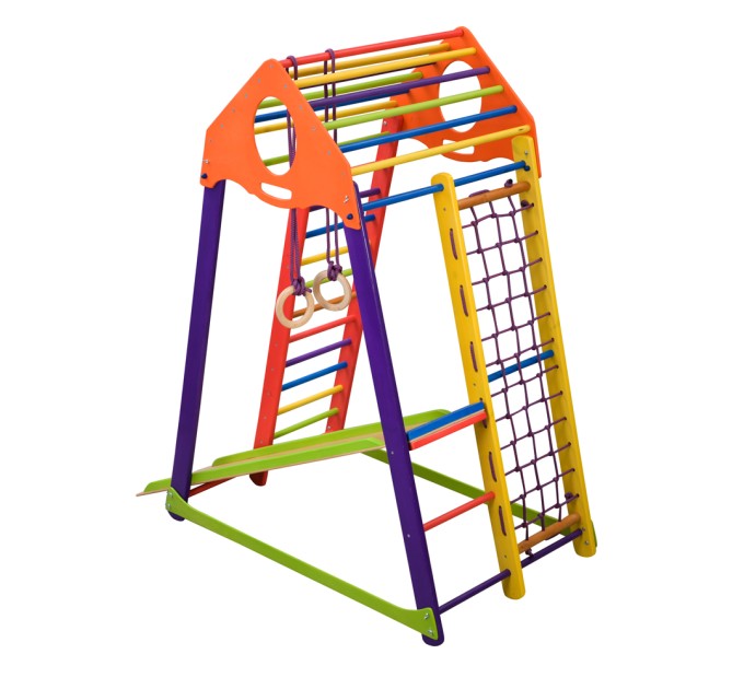 Детский спортивный комплекс 132х85х170см SportBaby (BambinoWood Color)