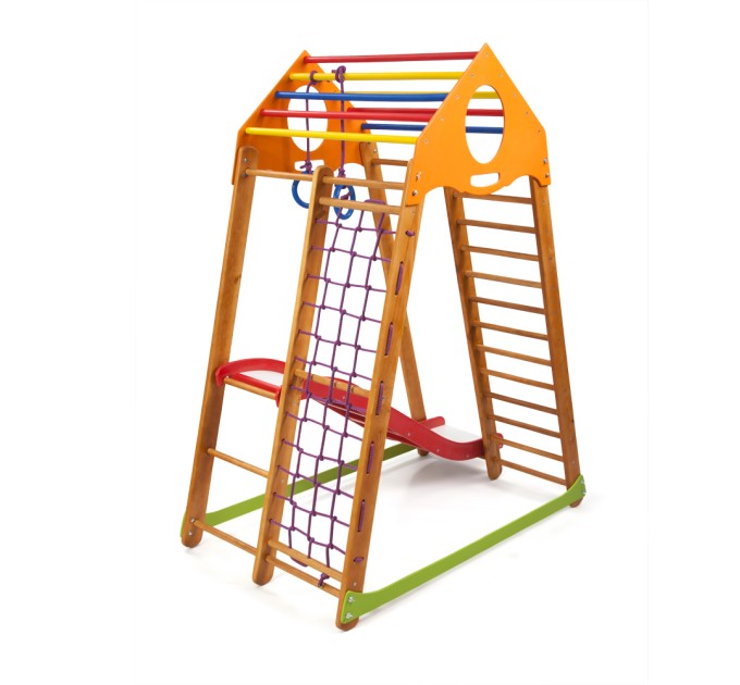 Детский спортивный комплекс 132х85х170см SportBaby (BambinoWood Plus 1)